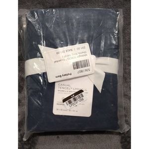 Pottery Barn Casual Tencel ~Midnight Lyocell Shams X2 (36x20")KS~NEW